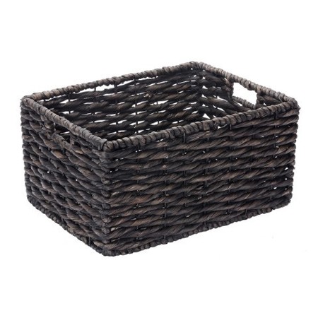 HASTINGS HOME Set of 2 Hastings Home Rectangle Handmade Wicker Baskets made of Water Hyacinth, Seagrass Bins 705881BJY